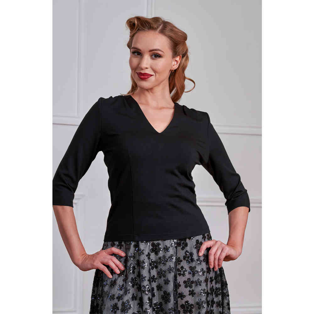 Banned - Gilda Longsleeve top - Zwart